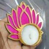 MDF Lotus Tealight Holder -Pack of 4