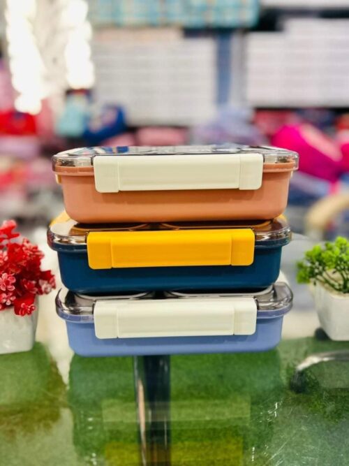 Individual Seal 3 Compartment Stainless Steel Tiffin Lunch Bento Box – 100% Leak Proof