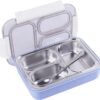 Individual Seal 3 Compartment Stainless Steel Tiffin Lunch Bento Box – 100% Leak Proof