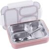 Individual Seal 3 Compartment Stainless Steel Tiffin Lunch Bento Box – 100% Leak Proof