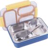 Individual Seal 3 Compartment Stainless Steel Tiffin Lunch Bento Box – 100% Leak Proof