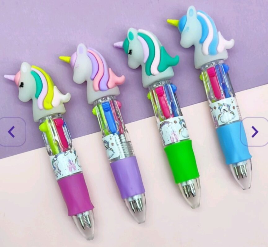 Beautiful Unicorn 4 in 1 Mini Color Pen
