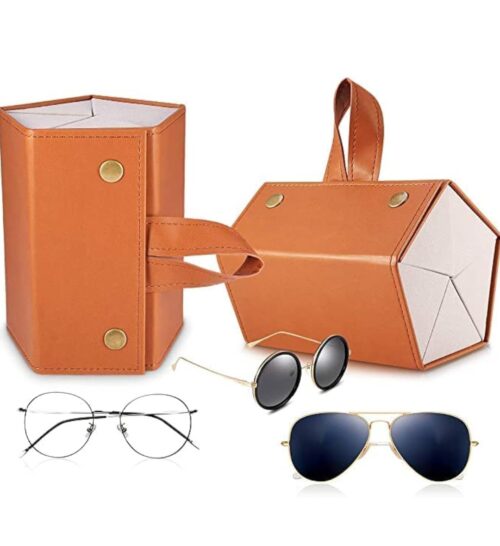 5 Slot Portable Foldable Eyeglasses / SunGlassess / Goggle Organizer Box