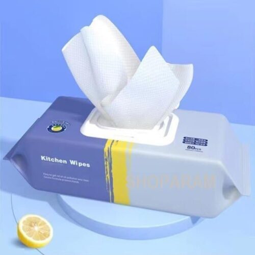 Kitchen Cleaning Wet Wipes- XL size - 80 Wipes