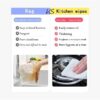 Kitchen Cleaning Wet Wipes- XL size - 80 Wipes