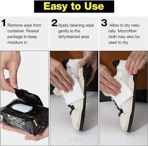 Shoe Shine Wipes - Pack of 80 Wipes