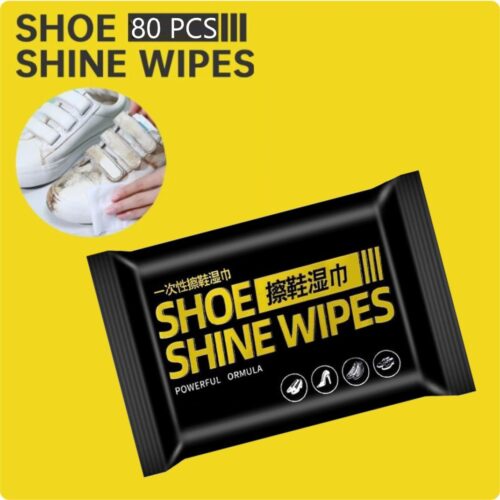 Shoe Shine Wipes - Pack of 80 Wipes