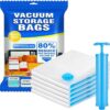 Space Saving Vacuum Storage Bags - Pack of 5 Bags with Hand Pump