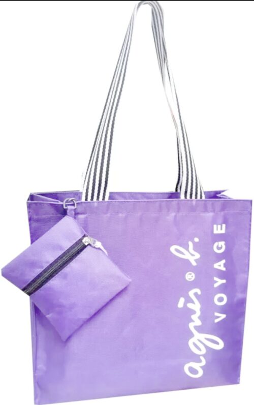 Agnies Voyage Tote Bag with Pouch- Heavy Imported Quality