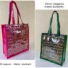 Stylish Ethnic Tote Bag in Banarasi Silk with Transparent Lamination