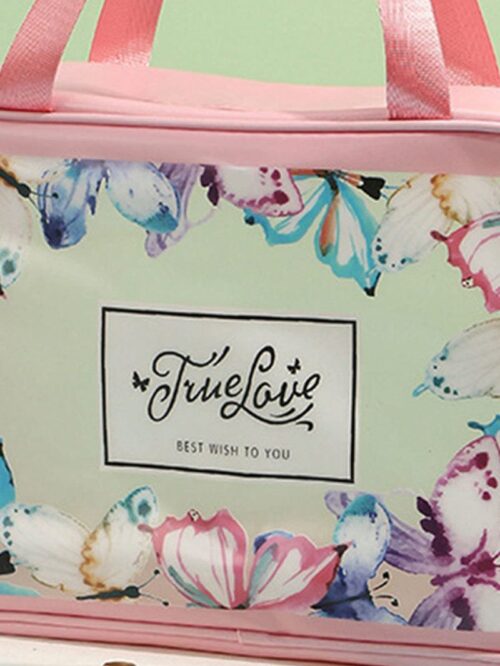Stylish Butterfly Pattern Multipurpose Travel Wash Bag