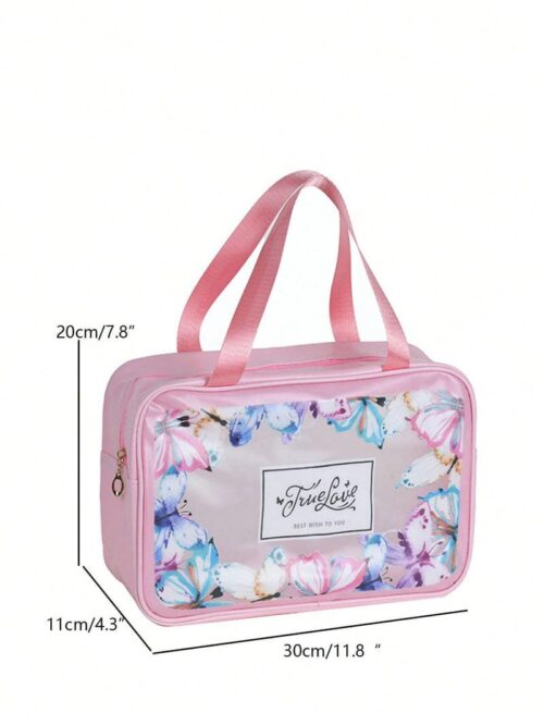 Stylish Butterfly Pattern Multipurpose Travel Wash Bag