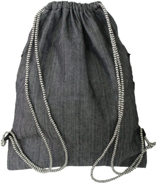 Linen Drawstring Backpack – Random Color