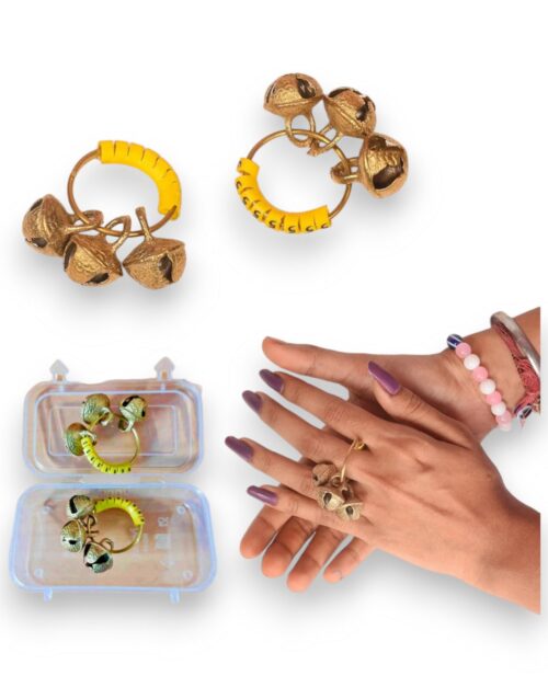 Brass Ghungroo Rings / Ghungroo Kadi / Clapping Ghungroo Rings for Pooja Aarti