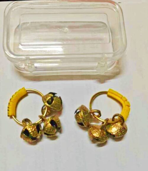 Brass Ghungroo Rings / Ghungroo Kadi / Clapping Ghungroo Rings for Pooja Aarti