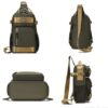 Imported Mens Multi-Compartment Crossbody Chest Messenger Shoulder Bag