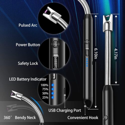 Multifunctional USB Rechargeable Lighter
