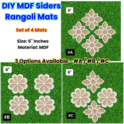 DIY MDF Siders Rangoli Mats