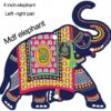 MDF Elephant Shubh Labh Hanging Set