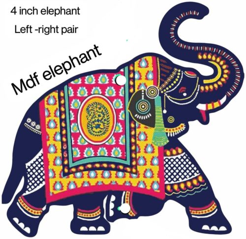 MDF Elephant Shubh Labh Hanging Set