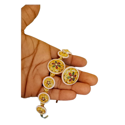 Traditional Mathapatti Hair Band with Borla