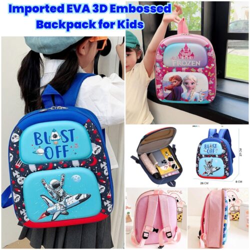 Imported EVA 3D Embossed Backpack for Kids