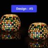 Ceramic Mosaic Glass Tealight Holders