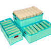 7 Grid Clothes Organizer - Set of 3 - (1 Big + 2 Small)