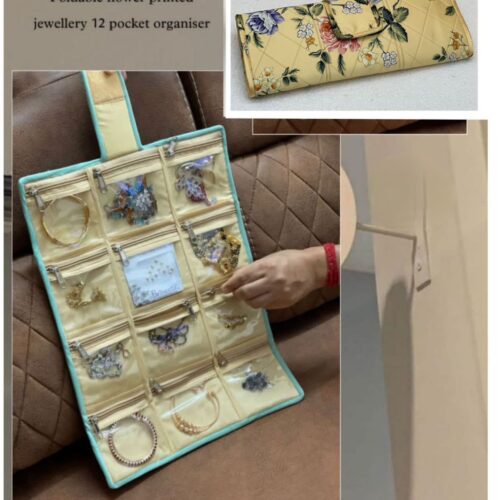 Fashion Jewellery Organiser with 12 Pockets