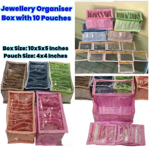 Alternative view of Laminated Jewellery Organiser Box with 10 Pouches