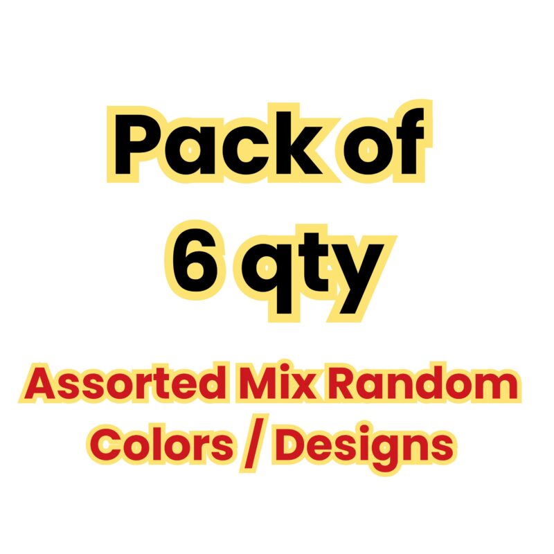 Pack of 6 Any Random Design