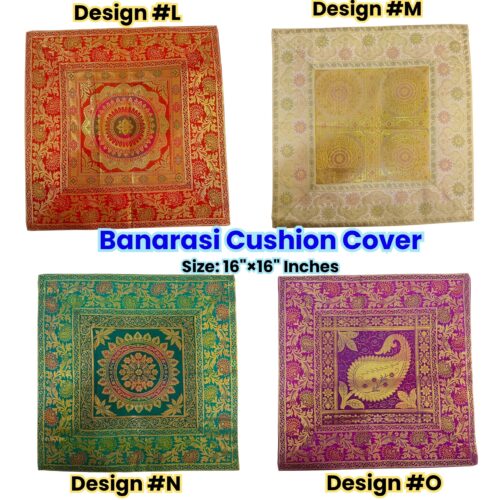 Alternative view of Banarasi Cushion Cover - 16" Inches
