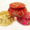 Zari Embroidery Matki Style Multipurpose /Jewellery / Gift Box