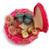 Zari Embroidery Matki Style Multipurpose /Jewellery / Gift Box