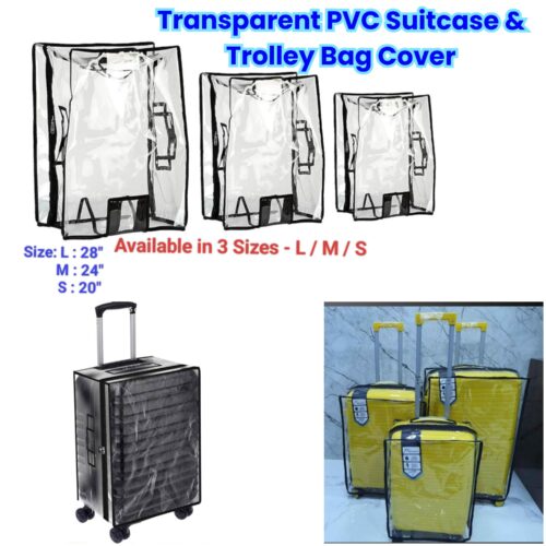 Transparent PVC Suitcase Cover / Trolley Bag Cover