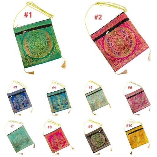 Banarasi Side Sling Bag – 10″ × 10″
