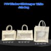 PVC Window Gift Hamper White Jute Bag