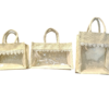 PVC Window Gift Hamper White Jute Bag