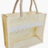 PVC Window Gift Hamper White Jute Bag