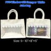 PVC Window Gift Hamper White Jute Bag