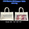 PVC Window Gift Hamper White Jute Bag