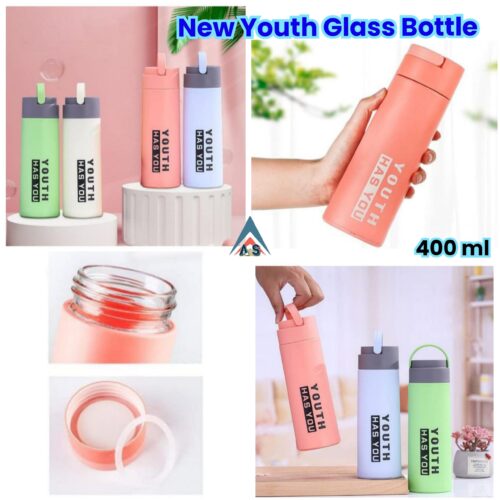 New Youth Glass Bottle - 400 ml