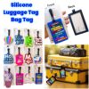Silicone Luggage Tag / Bag Tag / Badge