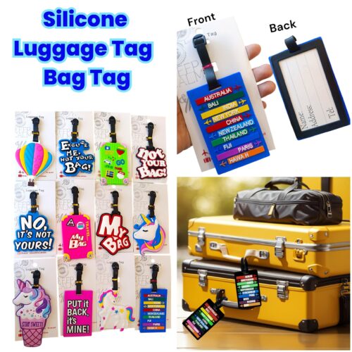 Silicone Luggage Tag / Bag Tag / Badge
