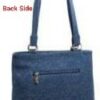 Multi-Stripes Denim Handbag