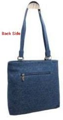 Multi-Stripes Denim Handbag