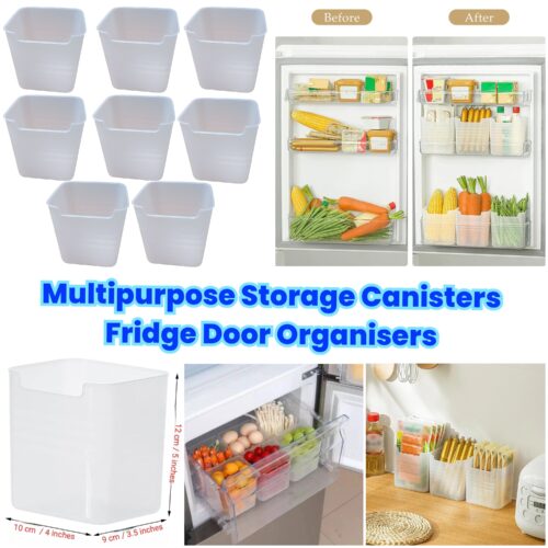 Multipurpose Storage Canisters / Fridge Door Organisers