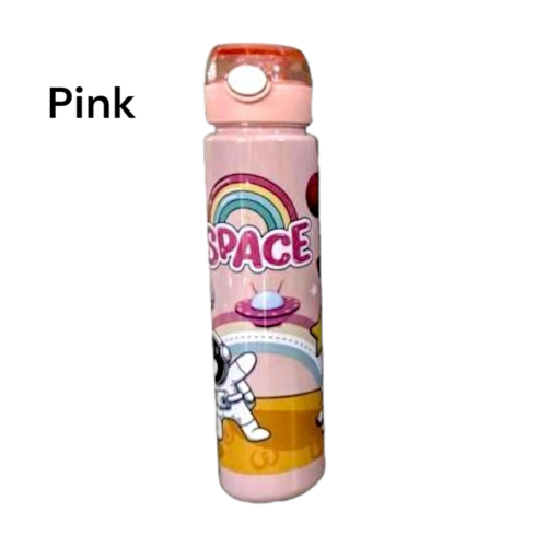 Space Theme Kids Sipper Water Bottle