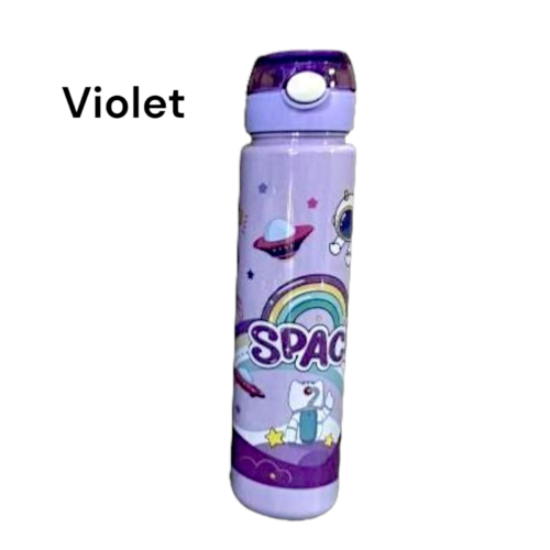 Space Theme Kids Sipper Water Bottle