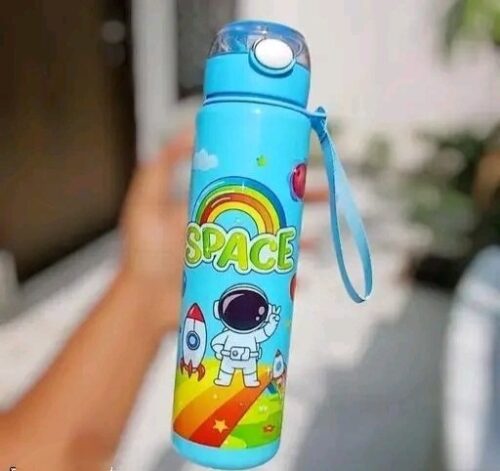 Space Theme Kids Sipper Water Bottle
